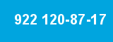 922 120-87-17